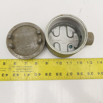 Crouse Hinds 1/2 GUA 1G 1/2" Hub Hazardous Location Condulet Box 3-1/2"