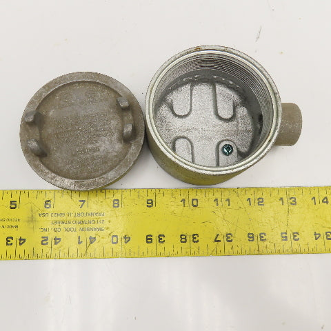 Crouse Hinds 1/2 GUA 1G 1/2" Hub Hazardous Location Condulet Box 3-1/2"
