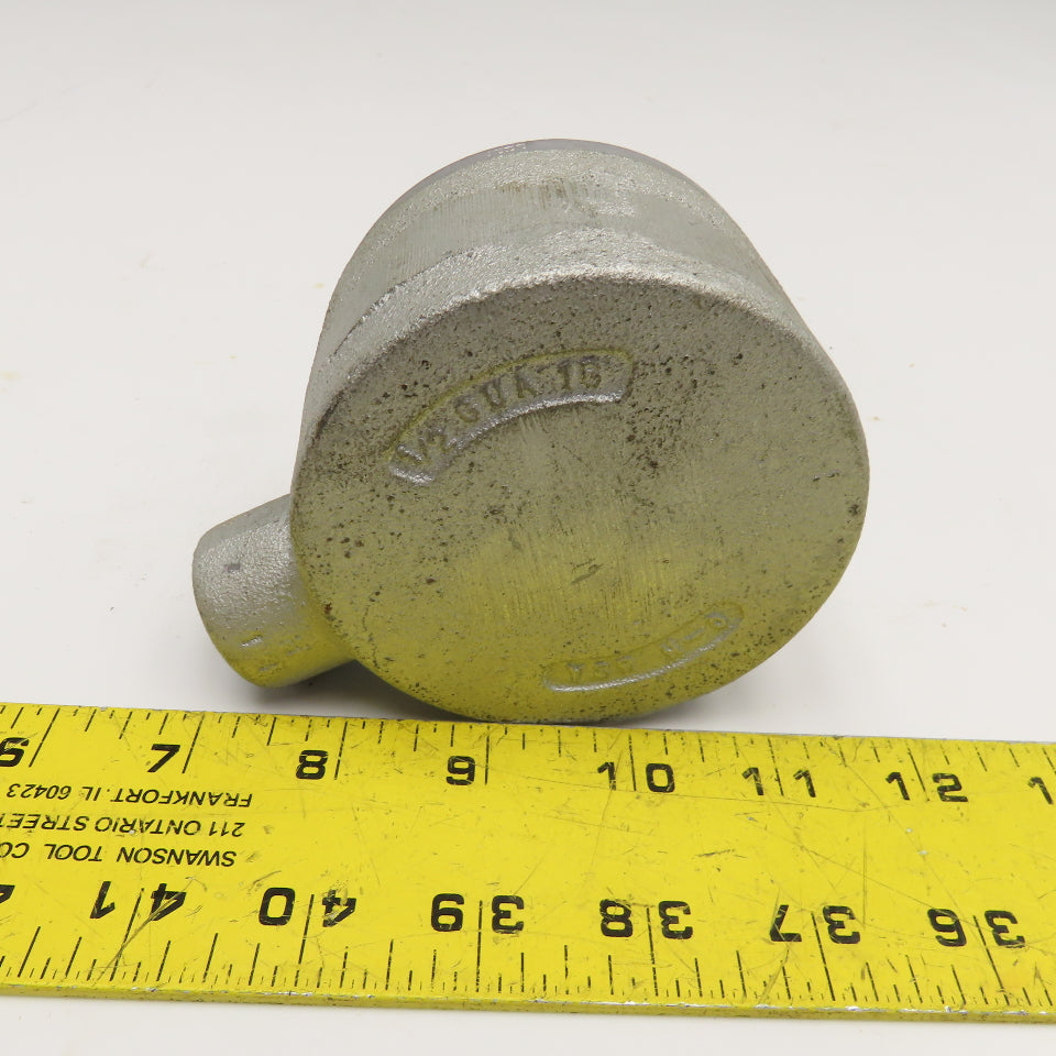 Crouse Hinds 1/2 GUA 1G 1/2" Hub Hazardous Location Condulet Box 3-1/2"