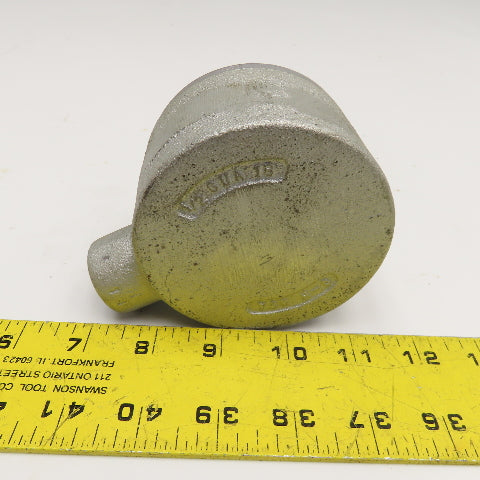 Crouse Hinds 1/2 GUA 1G 1/2" Hub Hazardous Location Condulet Box 3-1/2"