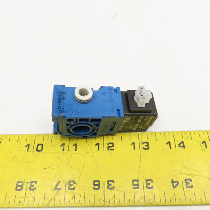 Rexroth M54210054 6mm Push To Connect 2 Way Pneumatic Solenoid Valve 24VDC Coil