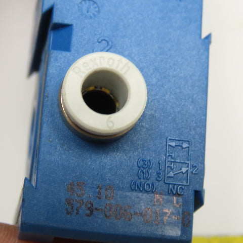 Rexroth M54210054 6mm Push To Connect 2 Way Pneumatic Solenoid Valve 24VDC Coil