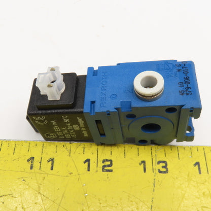 Rexroth M54210054 6mm Push To Connect 2 Way Pneumatic Solenoid Valve 24VDC Coil