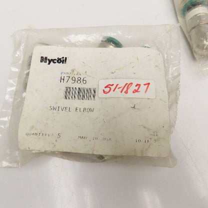 Nycoil H7986 1/2" Push To Connect Presotlok Swivel Elbow 3/8" NPT Lot Of 10