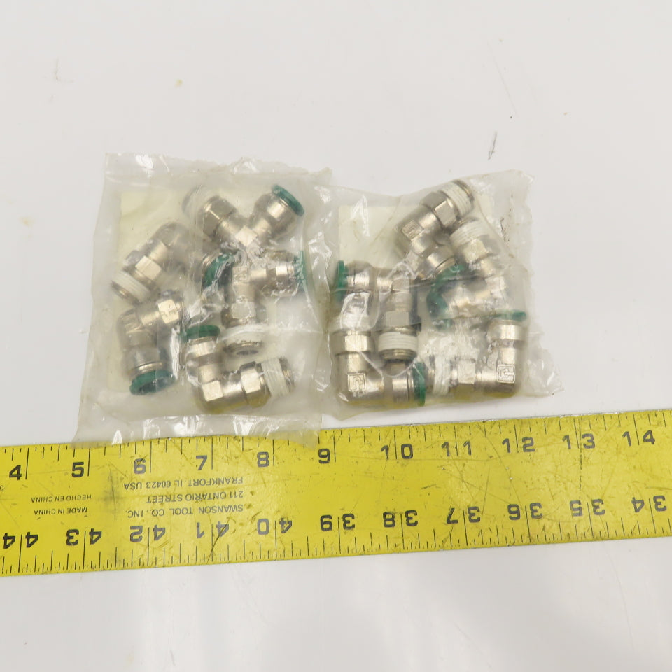 Nycoil H7986 1/2" Push To Connect Presotlok Swivel Elbow 3/8" NPT Lot Of 10