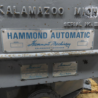 Hammond C-46-40 2-Axis Automatic Rotary Polisher Buffer Cleaner 3Ph 230V