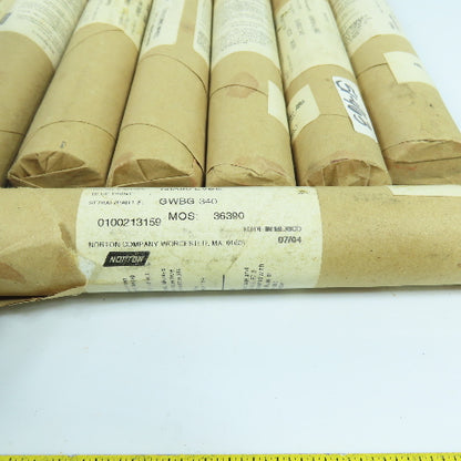 Norton 53A80-LVBE 1.312" x 1-29/32" x 1/2" Alundum Grinding Wheels Lot Of 50