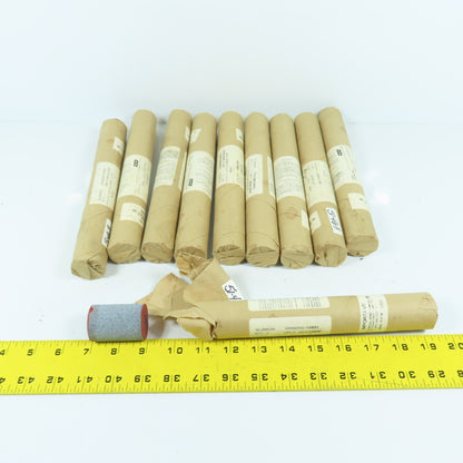 Norton 53A80-LVBE 1.312" x 1-29/32" x 1/2" Alundum Grinding Wheels Lot Of 50