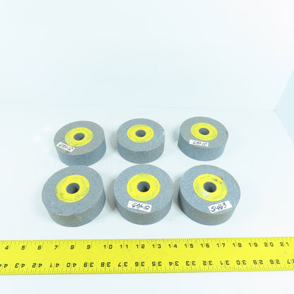 Norton 53A80-LVBE 4" x 1-1/2" x 7/8" Alundum Grinding Wheels 8120RPM Lot Of 6
