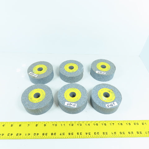 Norton 53A80-LVBE 4" x 1-1/2" x 7/8" Alundum Grinding Wheels 8120RPM Lot Of 6