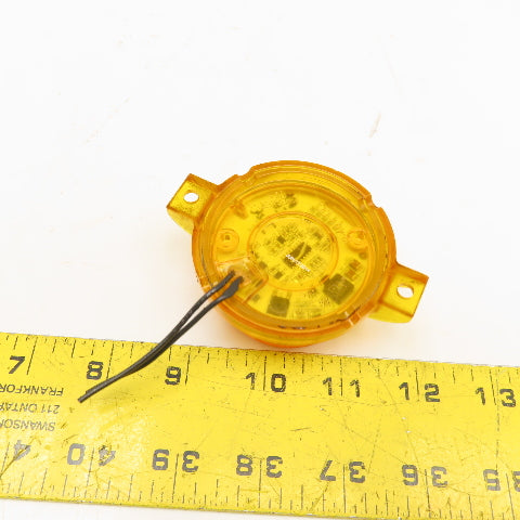 Speaker Model 146 LED Amber Strobe Flashing Puck Light 12-48VDC