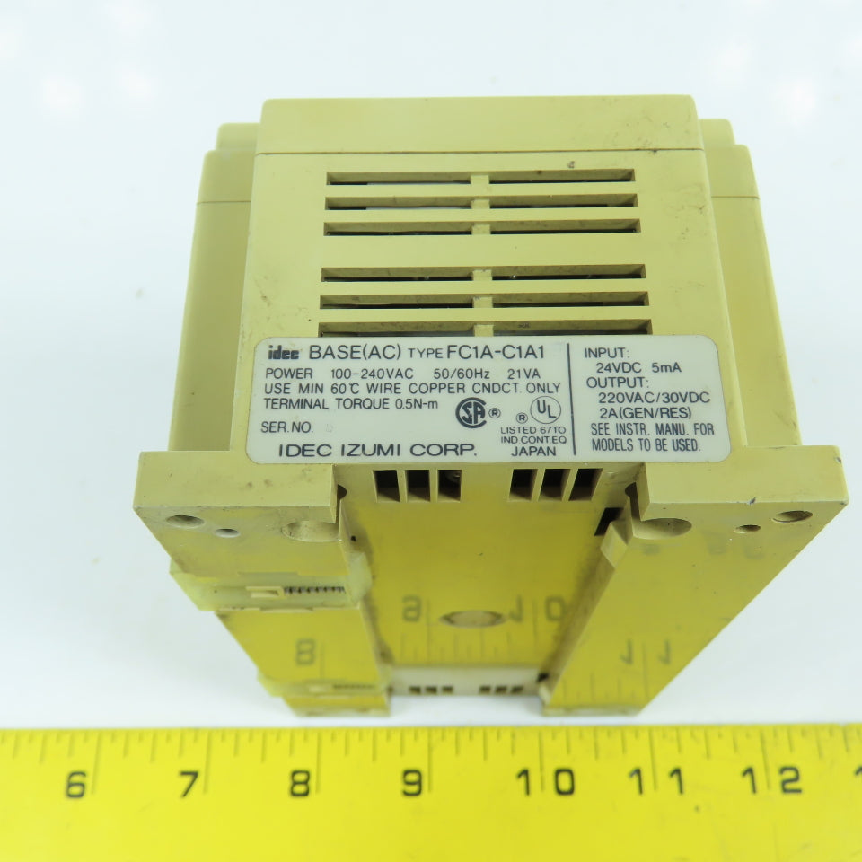 Idec FC1A-C1A1 Micro-1 Base Controller 100-240VAC 50/60HZ 24VDC Input