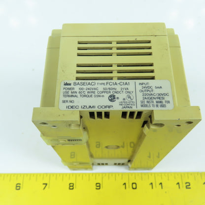 Idec FC1A-C1A1 Micro-1 Base Controller 100-240VAC 50/60HZ 24VDC Input