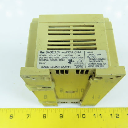 Idec FC1A-C1A1 Micro-1 Base Controller 100-240VAC 50/60HZ 24VDC Input