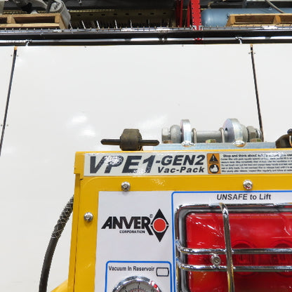 Anver VPE1-Gen2 750LB Two Pad Electric Side Gripper Vacuum Lifter 115V 1Ph