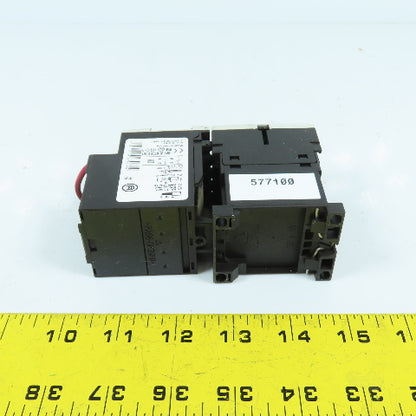 Siemens 3RT1016-1AK61 Contactor Relay 120V Coil W/Overload 3RU1116-1DB0 2.2-3.2A