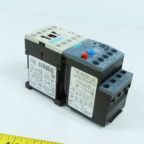 Siemens 3RT1016-1AK61 Contactor Relay 120V Coil W/Overload 3RU2116-1DB0 2.2-3.2A