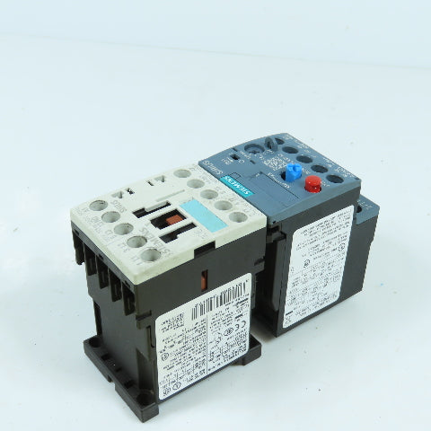 Siemens 3RT1016-1AK61 Contactor Relay 120V Coil W/Overload 3RU2116-1DB0 2.2-3.2A