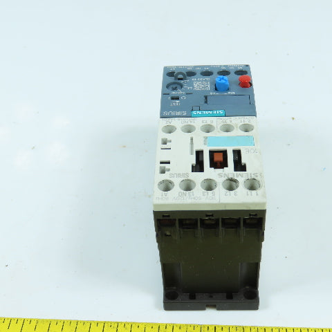 Siemens 3RT1016-1AK61 Contactor Relay 120V Coil W/Overload 3RU2116-1DB0 2.2-3.2A