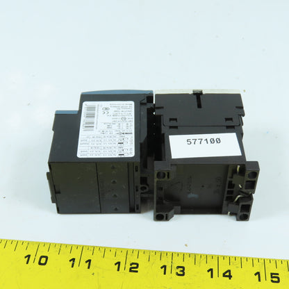 Siemens 3RT1016-1AK61 Contactor Relay 120V Coil W/Overload 3RU2116-1DB0 2.2-3.2A