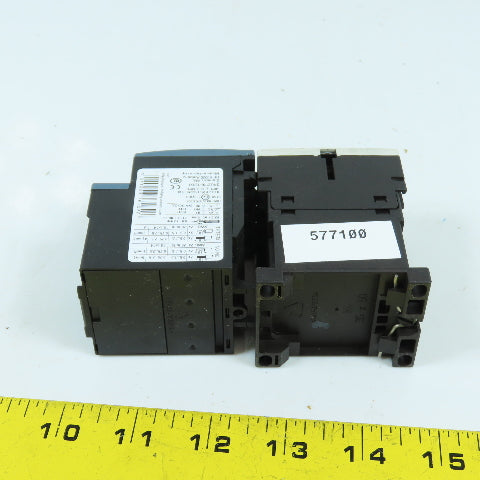 Siemens 3RT1016-1AK61 Contactor Relay 120V Coil W/Overload 3RU2116-1DB0 2.2-3.2A