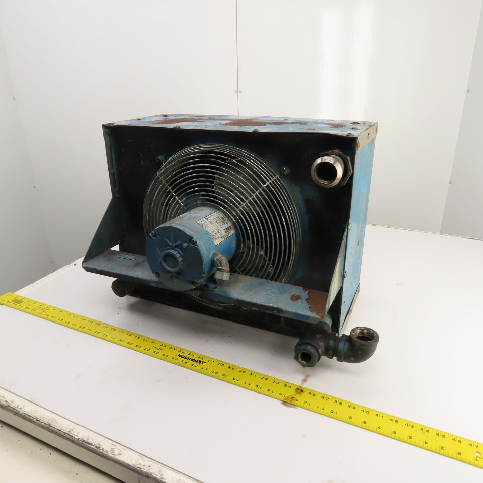 General Electric 1/4HP Air Cooled After Cooler Heat Exchanger 230/460V Tested