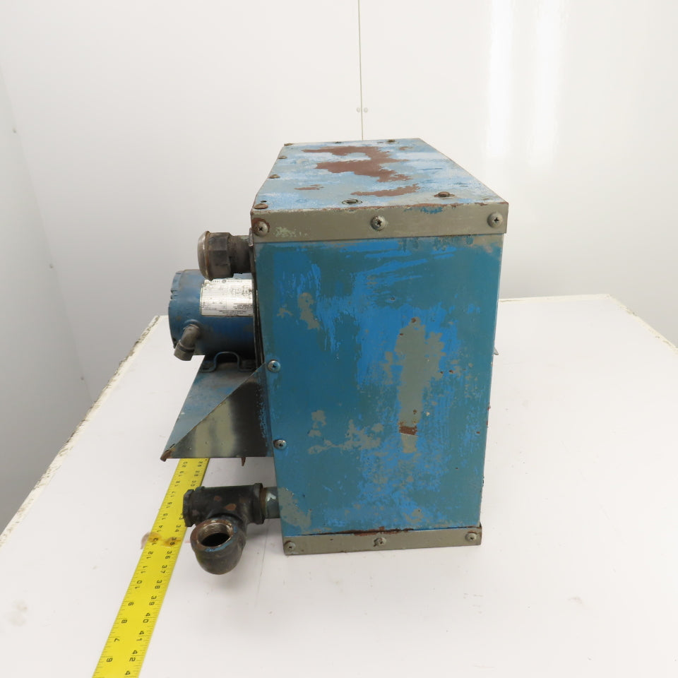 General Electric 1/4HP Air Cooled After Cooler Heat Exchanger 230/460V Tested