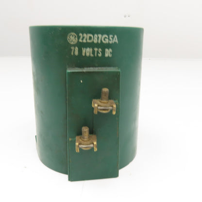 General Electric 22D87G5A 78VDC Solenoid Coil NOS