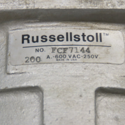 Russellstoll FCF7144 200a 600VAC 250VDC 3 Pole 4 Wire Female Receptacle