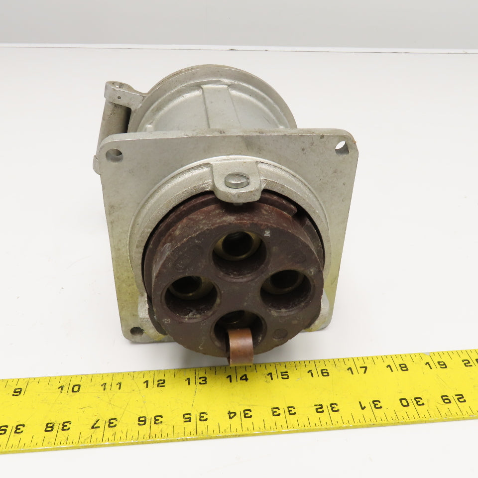 Russellstoll FCF7144 200a 600VAC 250VDC 3 Pole 4 Wire Female Receptacle