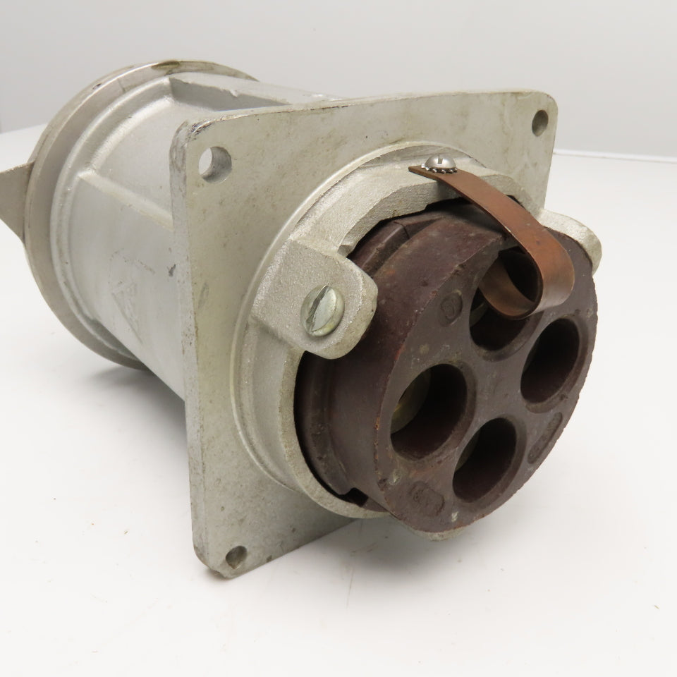 Russellstoll FCF7144 200a 600VAC 250VDC 3 Pole 4 Wire Female Receptacle