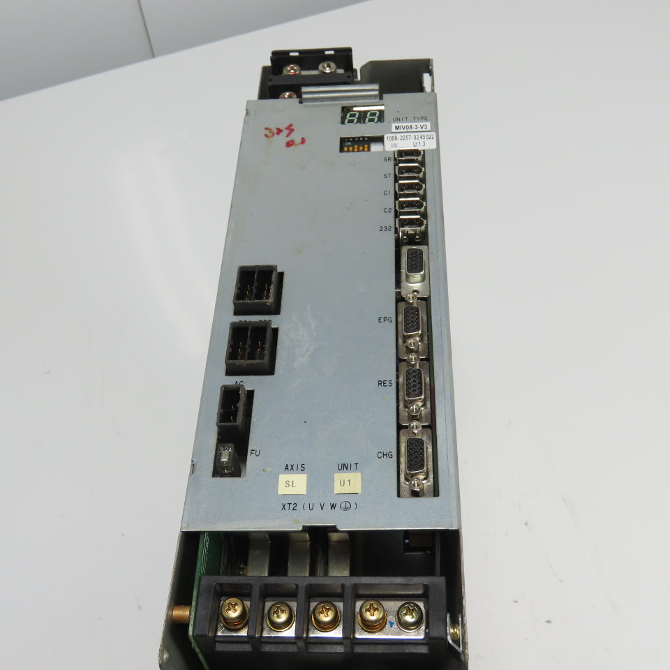 Okuma MIV08-3-V3 AC Servo Spindle Drive 1006-2257-0243022 U:1.3