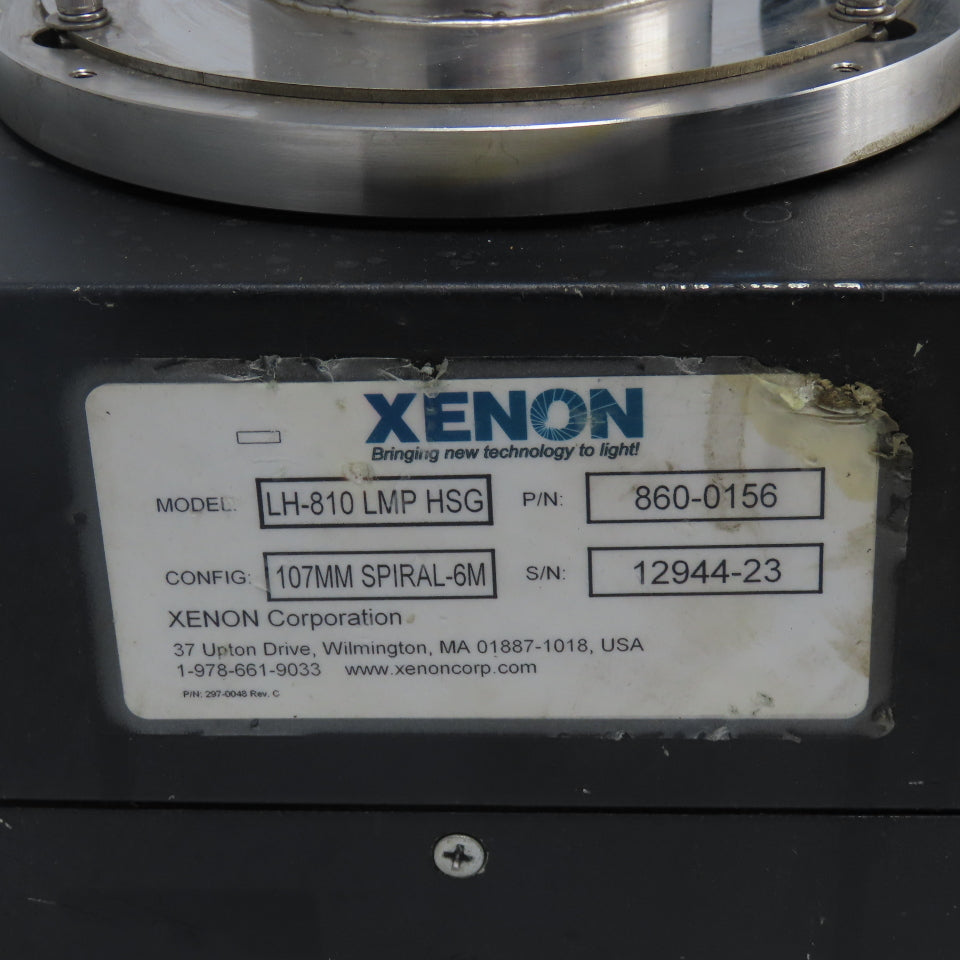 Xenon 860-0156 LH-810 LMP HSG Pulsed Lighting System Air Cleaner 107MM SPIRAL-6M