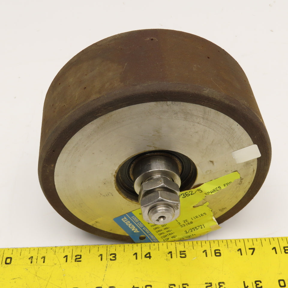 Andritz 34-27362/5 150mm x 60.50mm Wide Idle Roller Wheel M16-2.0 Axle