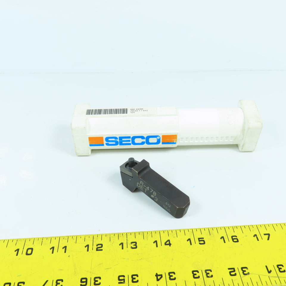 Seco TC-3547 EDP 44286 Carboloy Indexable Insert Tool Holder R-478 DET #3