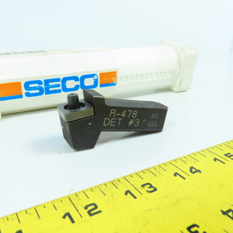 Seco TC-3547 EDP 44286 Carboloy Indexable Insert Tool Holder R-478 DET #3