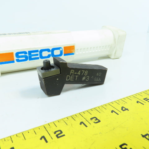 Seco TC-3547 EDP 44286 Carboloy Indexable Insert Tool Holder R-478 DET #3