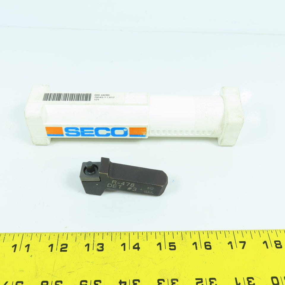 Seco TC-3547 EDP 44286 Carboloy Indexable Insert Tool Holder R-478 DET #3