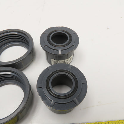 Lasco 3/4" Sch 80 PVC O-Ring Union Slip x Slip Lot Of 2