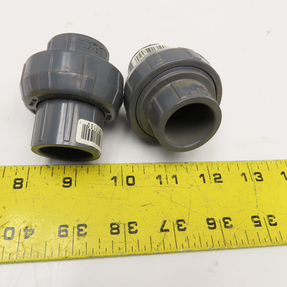 Lasco 3/4" Sch 80 PVC O-Ring Union Slip x Slip Lot Of 2