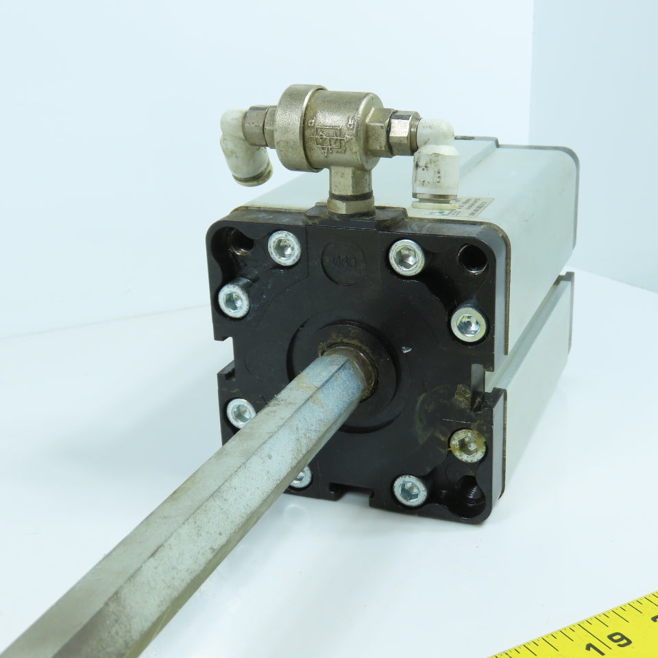Pneumax 1581.80.100.01.1 Double Acting Pneumatic Cylinder 100mm Stroke 80mm Bore