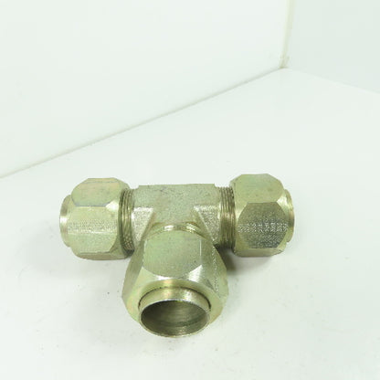 1-1/2" x 1-1/2" x 1-1/2" ID 3-Way Compression Brass Tee
