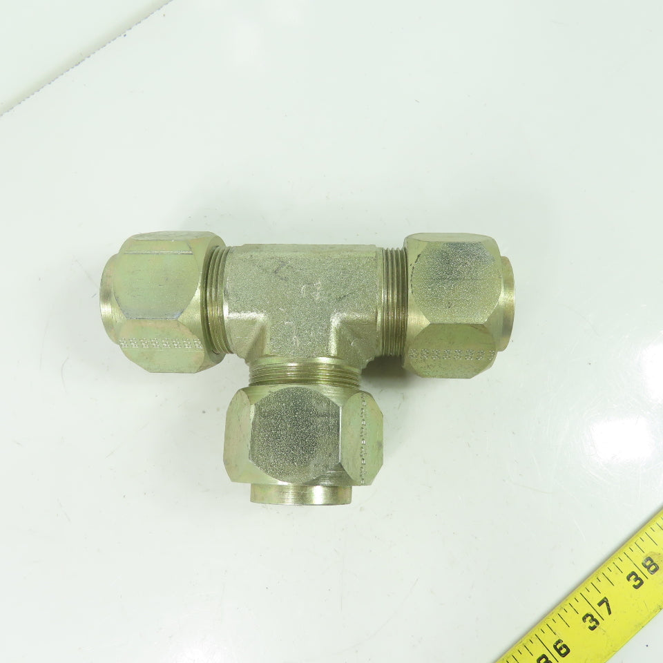 1-1/2" x 1-1/2" x 1-1/2" ID 3-Way Compression Brass Tee