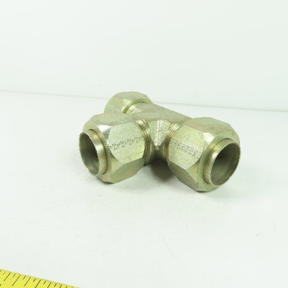 1-1/2" x 1-1/2" x 1-1/2" ID 3-Way Compression Brass Tee