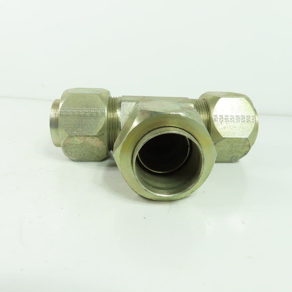 1-1/2" x 1-1/2" x 1-1/2" ID 3-Way Compression Brass Tee