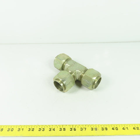 1-1/2" x 1-1/2" x 1-1/2" ID 3-Way Compression Brass Tee
