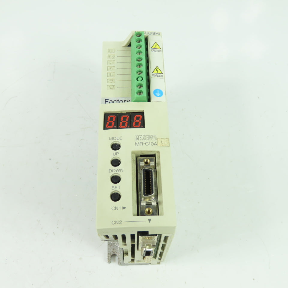 Mitsubishi MR-C10A-UE AC Servo Drive 100W Input: 1.5A 200-230V Output:170V 0.85A