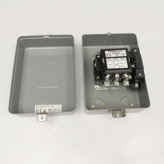 Siemens Allis CLA134C 480V Enclosed Lighting Contactor 30A Ballast 120V Coil NOS