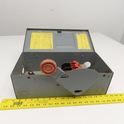 Cutler Hammer DH362FGK 600V 60A 3 Pole Heavy Duty Non Fused Safety Switch