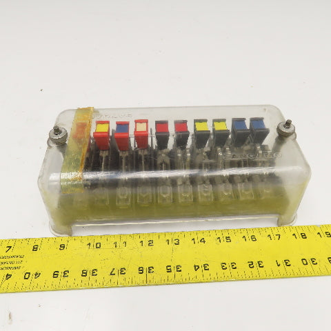 Sangamo 909533001 10 Pole Knife Switch Assembly From Unknown Meter Base